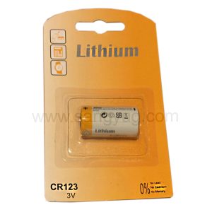 CR123A, 3V, Lithium Battery On Blister Pack