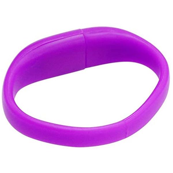 2Gb Flash Disk Wristband Type Brandable Purple
