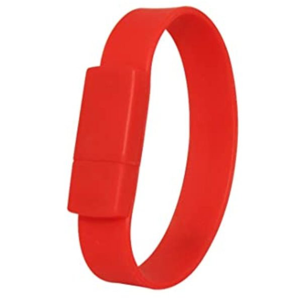 2Gb Flash Disk Wristband Type Brandable Red