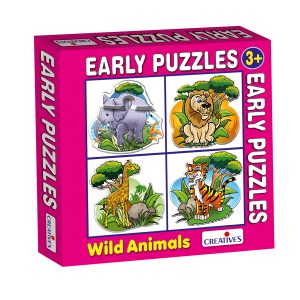 Early Puzzles- Wild Animals - Age 3+ Creative