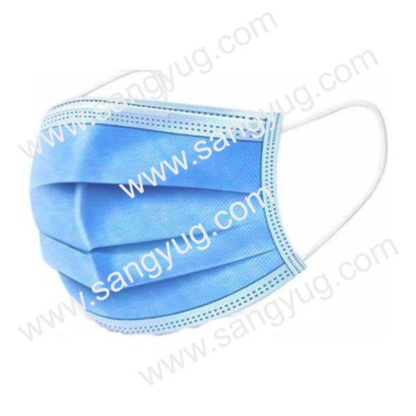 3 Ply Surgical Disposable Face Mask Earloop, Packet Of 50