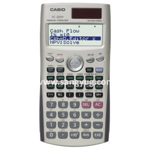 FC-200V Financial Calculator 10 + 2 Digits Casio Batt