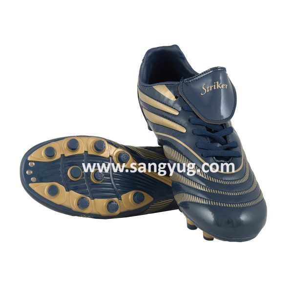 Football Shoes In Printed Box 10 Striker Navy Blue / Gold