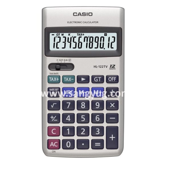 HL-122TV Pocket Size Calculator 12 Digits Casio Batt