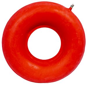 Inflatable Rubber Ring Cushion Pile / Hemorrhoids / Post & Pre Natel Relief 45Cm Red