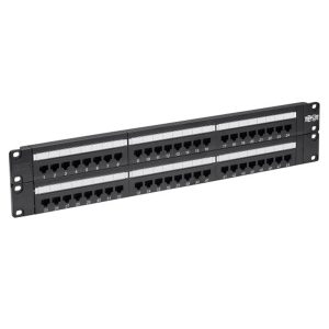 48-Port 2U Rack-Mount Cat6/Cat5 110 Patch Panel, 568B, Rj45 Ethernet, Taa Tripp-Lite