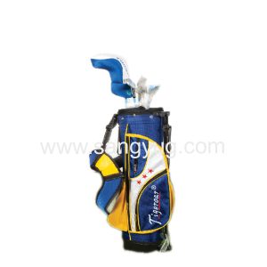 Kids Golf Club Set - Set Of 5 Clubs In Stand Bag. 9-12Yrs Blue/Yellow/Orange