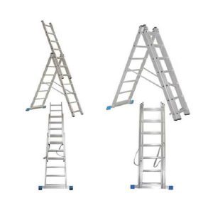 Ladder 3X14 Steps Industrial Max Height 1010Cm Yb-El314