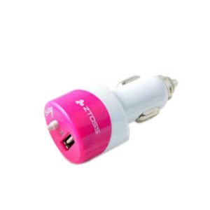 Lightning C-31 Usb Car Charger With Lightning Connector (3.1A) ( Pink ) Ztoss
