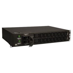 7.4Kw Single-Phase Metered Pdu, 230V Outlets (2-C19, 16-C13), Iec-309 230V 32A Blue, 12Ft Cord, 2U Rack-Mount, Taa