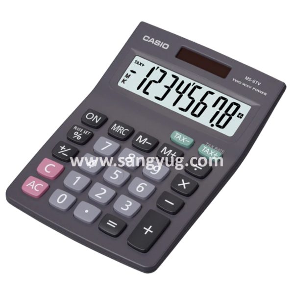 MS-8F Desk Top Calculator 8 Digits Casio 2 Way