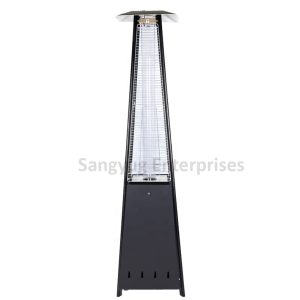 Patio Heater, 13KW, 945g/hr Comsuption, Total Height 2245mm With Wheels, (Pyramid Shape)