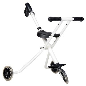 Push Tricycle Iron With Long Handle Iron White
