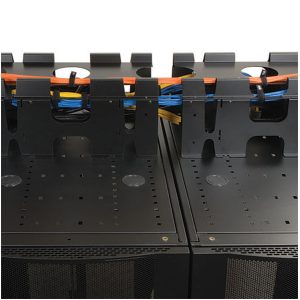 Rack Roof Mounted Cable Trough (Provides Cable Routing And Power/Data Cable Segregation.) Tripp-Lite Srcabletray Black Plastic