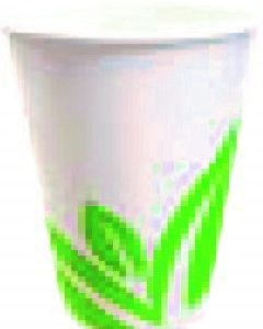St- Pla White Hd Paper Cups 8 Oz, Disposable, Biodegradable, Pack Of 25 Pcs