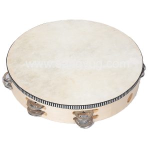 Tambourine With Skin Tunable 16inch