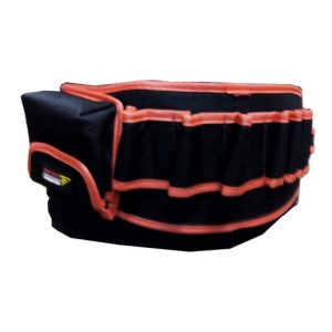Tool Holders Black & Red Stripe Waist Belt Type, 9 Socket With One Pocket