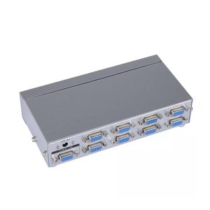 Vga Splitter 250Mhz 8 Port, With Adaptor,In Colored Box