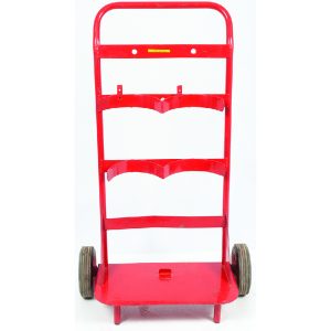 Wheel Spare Trolley Big, Red, H 46inch, W 20inch, W/Out Cylinder Sunpower Black