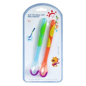 Baby Soft Tip Spoon With Heat Indicator X 2 Sundelight 33036