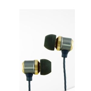 Black Party - In-Ear Earphone With Mic & Volume Control (Super Bass Sound, 2 Set Extra Ear Sleeve) Cliptec Gold