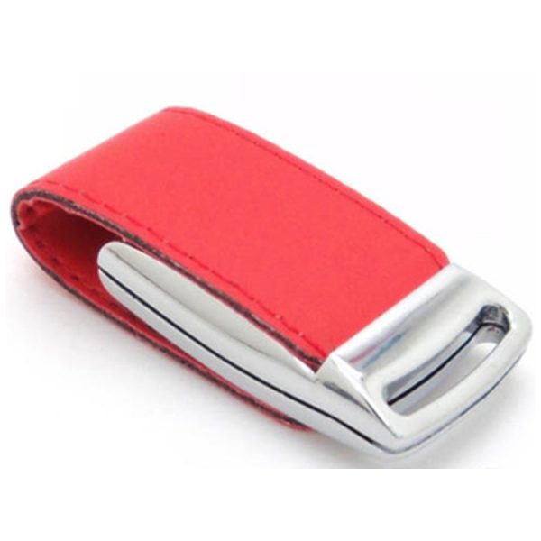 16Gb Flash Disk, Leather Type Cover, Red