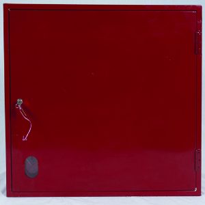 Cabinet Only For Hose Reel, With Glass Window, Keyguard And Lock, 650X650X300Mm Red