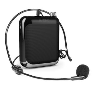 Portable Voice Amplifier With Neckband Microphone Rechargable, Supports Usb/Tf Card And Mp3 Music Player Maono