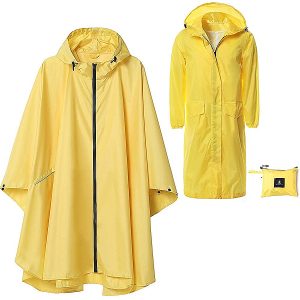 Rain Coat, Adult Size, Asst Colors, Pack Of 10, Light Quality Yellow/Blue/Green/Red