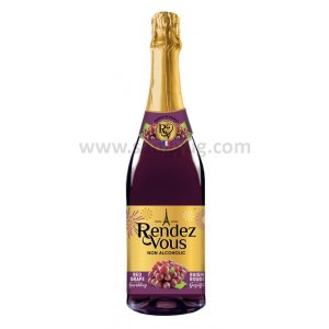 Rendezvous, 750 ML, Non Alcoholic Sparkling Wine Red Grape