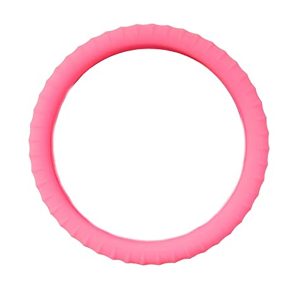 Silicon Steering Wheel Cover Studded Non Slip Grip 370Mm, 3.3Mm Neon Pink