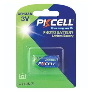 CR123A, Photo Lithium Battery, 3.0V, 3V, PKCELL