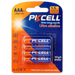 AAA Size Ultra Alkaline Battery1.5V, Pack Of 4, 0 HgPKCELL