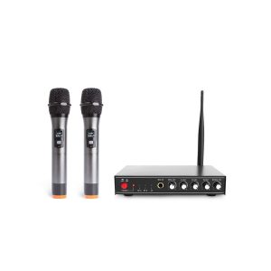 Karaoke Wireless Microphone System, Dual Channel, 2 Microphones + Mixer Maono