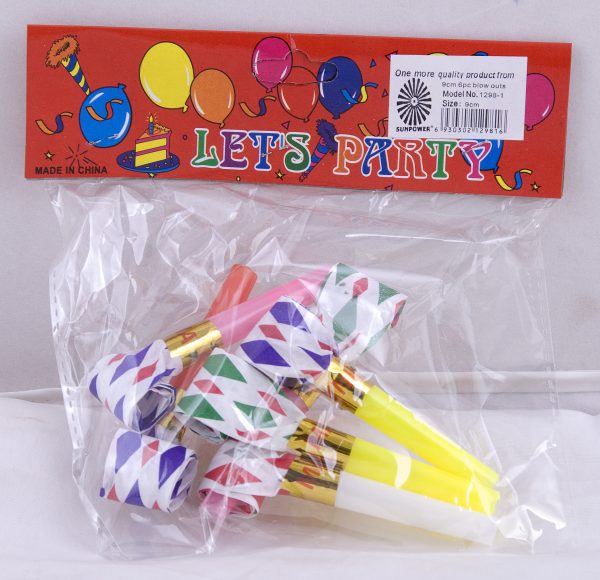 Blowouts - 6Pcs/Pkt 9Cm - Image 2