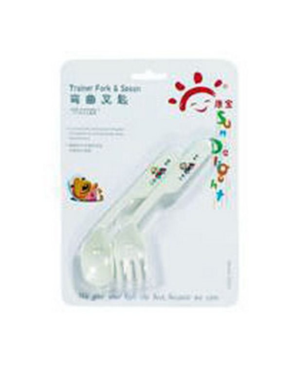 Baby Trainer Fork & Spoon Set Sundelight 33021