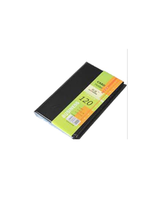 Business Card Holder Executive With Button 120Cards Sanstar Brown