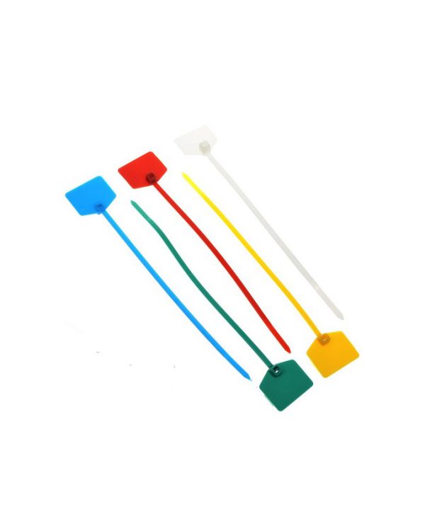 Cable Ties With Marking Tag, Pack Of 100 Thick 200Mm Sunpower White
