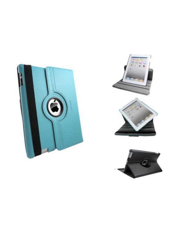 Ceo 360 Degree Rotation Folio Case For New Ipad (Blue) Ztoss Blue