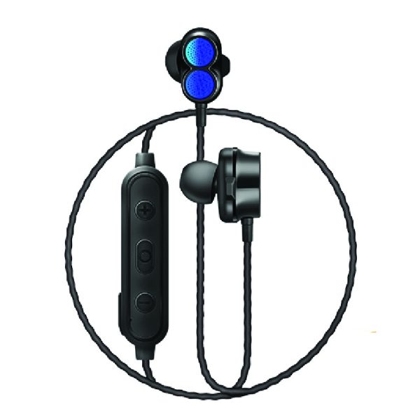 Cliptec Air-2Sonic Dual Dynamic Drivers Bluetooth Earphone(Blue)
