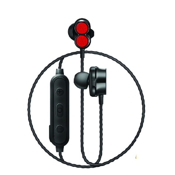 Cliptec Air-2Sonic Dual Dynamic Drivers Bluetooth Earphone(Red)