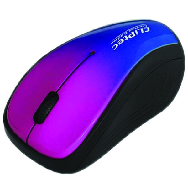 Cliptec Xilent Ii - 2.4Ghz Wireless Silent Mouse (Red/Blue)