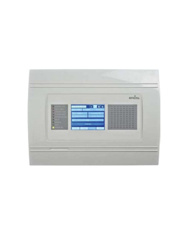 Addressable Fire Alarm Control Panel; Expandable Up To 4 Loops; 96 Zones; Black/White Touch Screen Display; Ethernet Network; 4- En54 Monitored Outputs; 140 W Integrated Psu, Compatible With One Battery 12 V/18 Ah, 1 Iris Loop Tte On Board