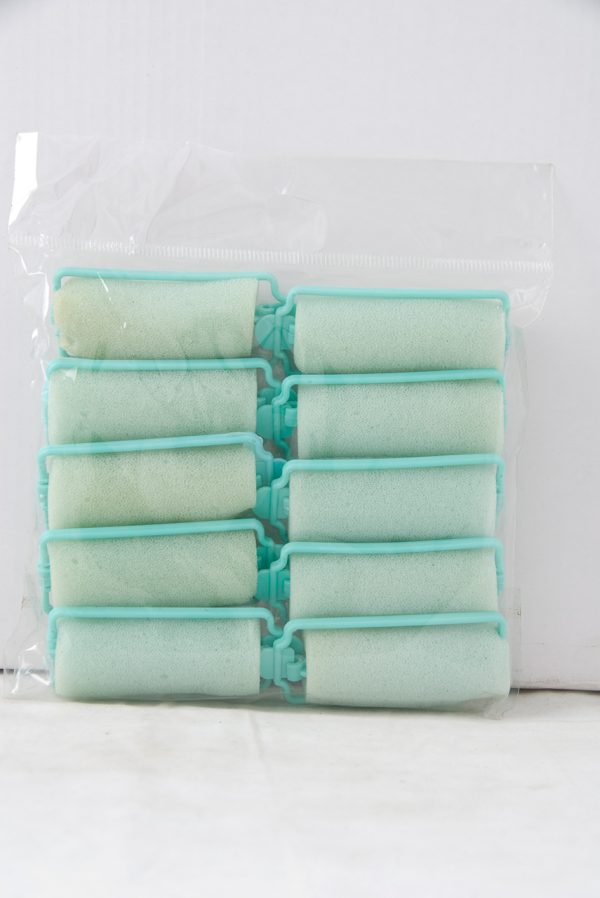 Green Sponge Rollers, 10 In Polybag