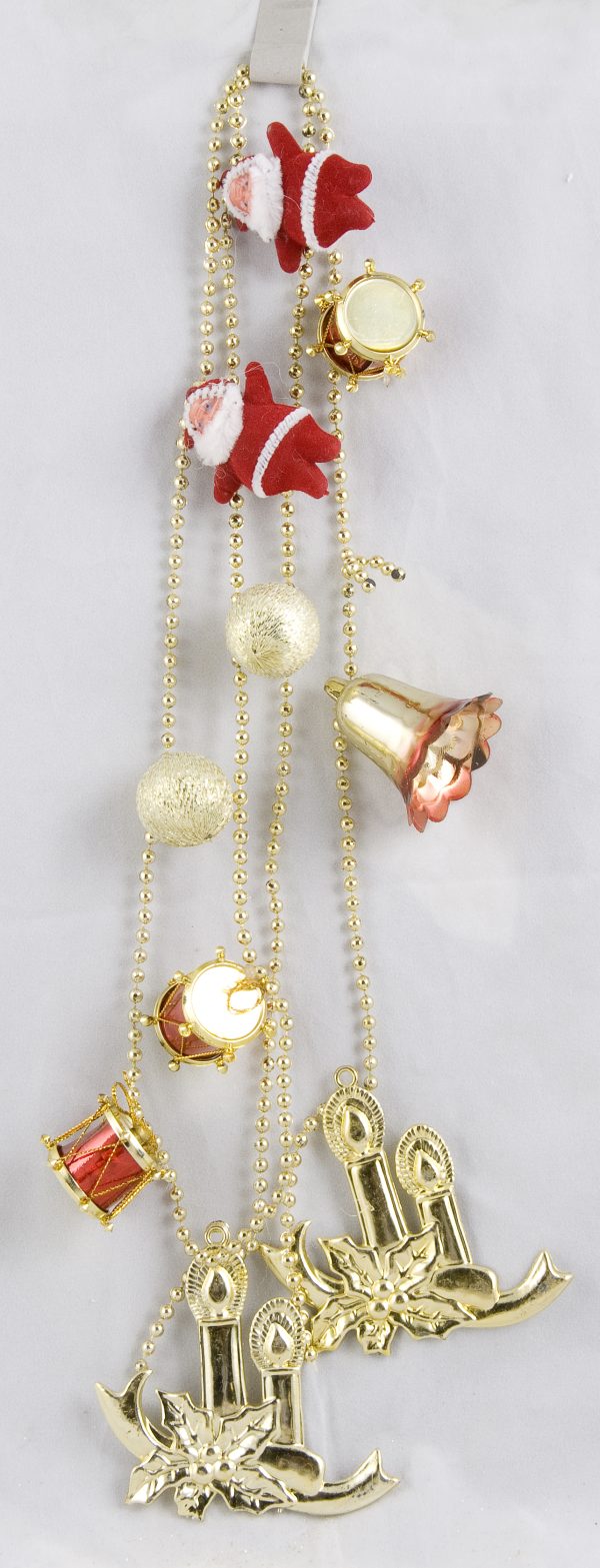 Hanging Decoration Bell, Santa, Drum On Chain