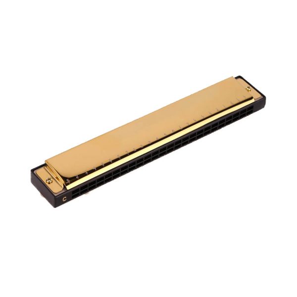 Harmonica For Senior Performance Golden 24Holes