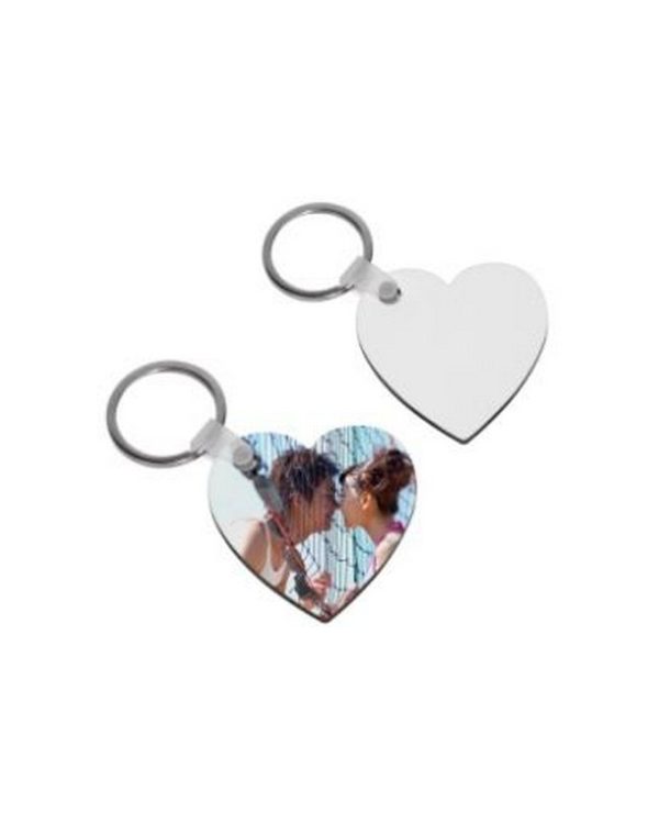 Sublimation Heart Shaped Key Ring