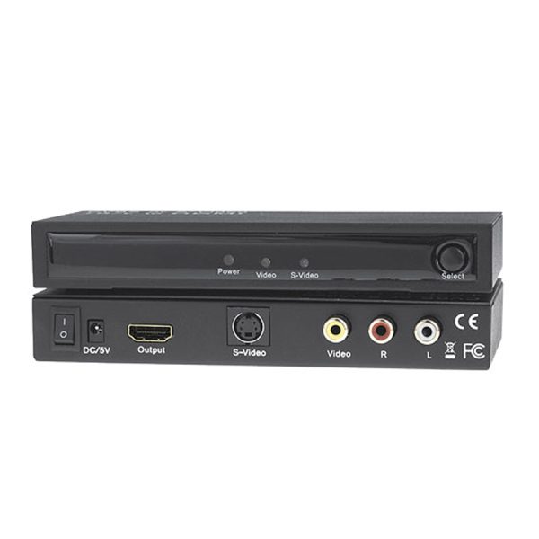 Hdmi Converter Rca/S-Video To Hdmi, With Power Adaptor Sisq