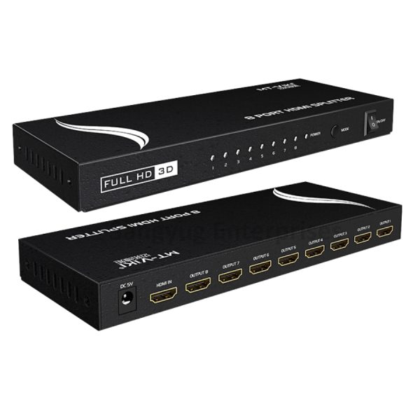 Hdmi Splitter 8 Port With 3D Support - 5.0V Powered