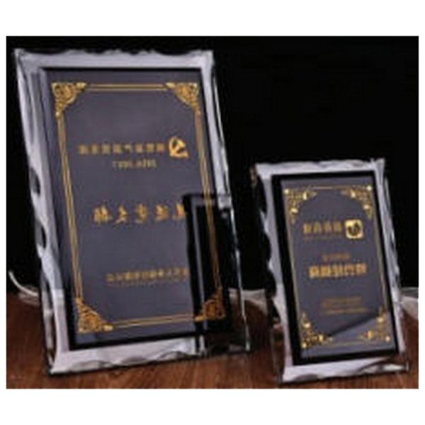 K9 Crystal Frame – 15x22cm Sunpower Design | Elegant Tabletop Photo Display